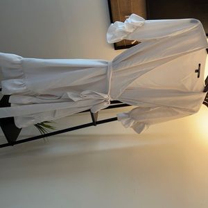 Gianni bini, white wrap dress, size M